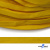 Шнур плетеный (плоский) d-12 мм, (уп.90+/-1м), 100% полиэстер, цв.269 - жёлтый - купить в Хасавьюрте. Цена: 8.62 руб.