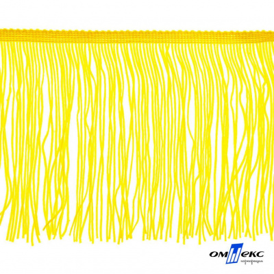 Бахрома для одежды (вискоза), шир.15 см, (упак.10 ярд), цв. 34 - жёлтый - купить в Хасавьюрте. Цена: 617.40 руб.