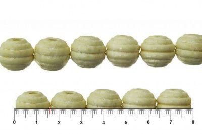 0309-Бусины деревянные "ОмТекс", 16 мм, упак.50+/-3шт, цв.035-белый - купить в Хасавьюрте. Цена: 62.22 руб.
