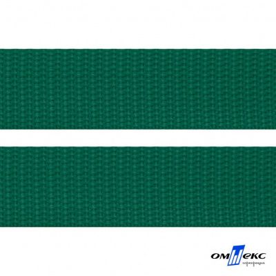 Зелёный- цв.876 -Текстильная лента-стропа 550 гр/м2 ,100% пэ шир.20 мм (боб.50+/-1 м) - купить в Хасавьюрте. Цена: 318.85 руб.