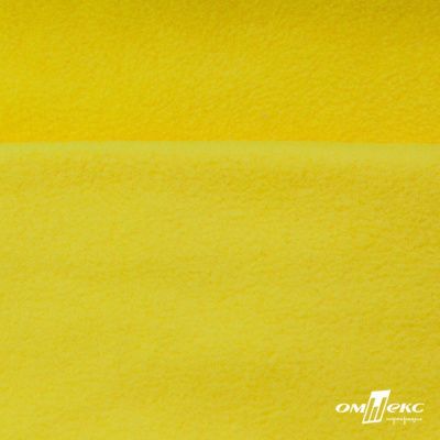 Флис DTY 14-0760, 240 г/м2, шир. 150 см, цвет яркий желтый - купить в Хасавьюрте. Цена 640.46 руб.