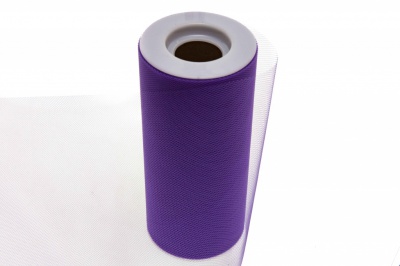 Фатин в шпульках 16-85, 10 гр/м2, шир. 15 см (в нам. 25+/-1 м), цвет фиолетовый - купить в Хасавьюрте. Цена: 100.69 руб.