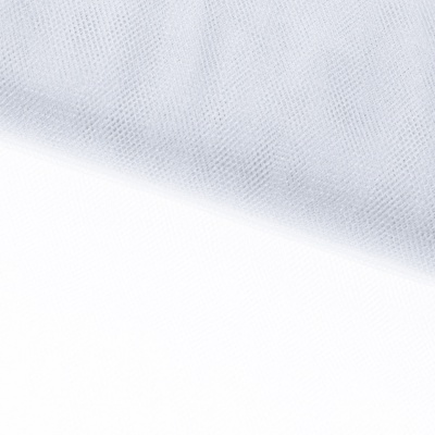 Трикотажное полотно Тюль Кристалл, 100% полиэфир, 16-01/белый, 15гр/м2, шир.160см. - купить в Хасавьюрте. Цена 128.39 руб.