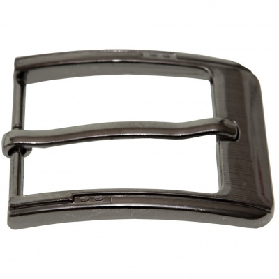 Пряжка металлическая для мужского ремня SC035#6 (шир.ремня 40 мм), цв.-тем.никель - купить в Хасавьюрте. Цена: 43.93 руб.
