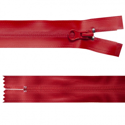 Молния водонепроницаемая PVC Т-7, 20 см, неразъемная, цвет (820)-красный - купить в Хасавьюрте. Цена: 21.56 руб.