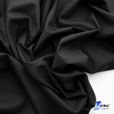 Ткань сорочечная Темза, 80%полиэстр 20%вискоза, 120 г/м2 ш.150 см, цв.черный - купить в Хасавьюрте. Цена 269.93 руб.
