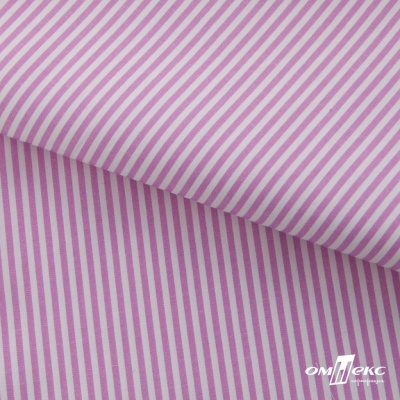 Ткань сорочечная Полоска Кенди, 115 г/м2, 58% пэ,42% хл, шир.150 см, цв.1-розовый, (арт.110) - купить в Хасавьюрте. Цена 306.69 руб.