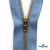 Молнии джинсовые металл т-4, 18 см латунь (YG), цв.-деним (231) - купить в Хасавьюрте. Цена: 21.57 руб.