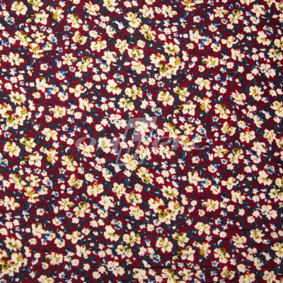 Плательная ткань "Софи" 5.1, 75 гр/м2, шир.150 см, принт растительный - купить в Хасавьюрте. Цена 243.96 руб.