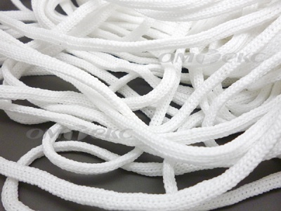 Шнур В-036 4 мм мелкое плетение 100 м белый - купить в Хасавьюрте. Цена: 2.02 руб.
