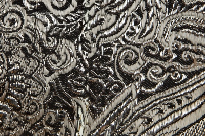 Ткань костюмная жаккард №11, 140 гр/м2, шир.150см, цвет тем.серебро - купить в Хасавьюрте. Цена 383.29 руб.