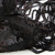 Трикотажное полотно с пайетками, шир.130 см, #311-бахрома чёрная - купить в Хасавьюрте. Цена 1 183.35 руб.