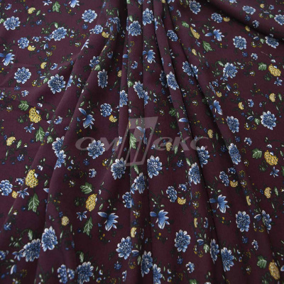 Плательная ткань "Фламенко" 4.1, 80 гр/м2, шир.150 см, принт растительный - купить в Хасавьюрте. Цена 259.21 руб.