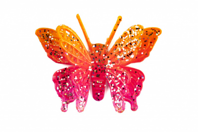 Бабочка декоративная пластиковая #10 - купить в Хасавьюрте. Цена: 7.09 руб.