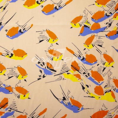 Плательная ткань "Софи" 14.1, 75 гр/м2, шир.150 см, принт птицы - купить в Хасавьюрте. Цена 241.49 руб.