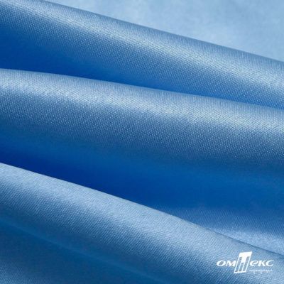 Поли креп-сатин 14-4121, 125 (+/-5) гр/м2, шир.150см, цвет голубой - купить в Хасавьюрте. Цена 155.57 руб.