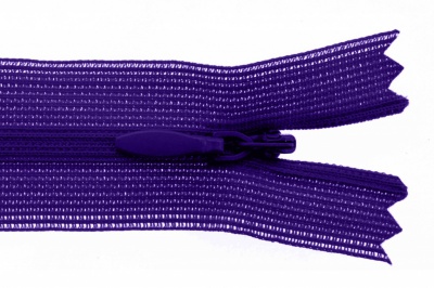 Молния потайная Т3 866, 20 см, капрон, цвет фиолетовый - купить в Хасавьюрте. Цена: 5.27 руб.