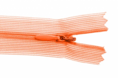 Молния потайная Т3 849, 50 см, капрон, цвет оранжевый - купить в Хасавьюрте. Цена: 8.87 руб.