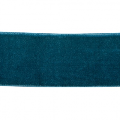 Лента бархатная нейлон, шир.25 мм, (упак. 45,7м), цв.65-изумруд - купить в Хасавьюрте. Цена: 991.10 руб.