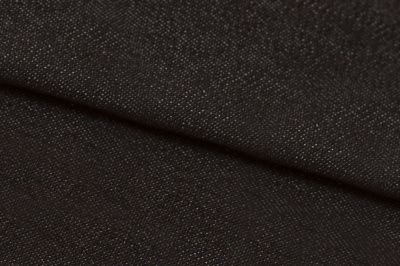 Ткань джинсовая №96, 160 гр/м2, шир.148см, цвет чёрный - купить в Хасавьюрте. Цена 350.42 руб.