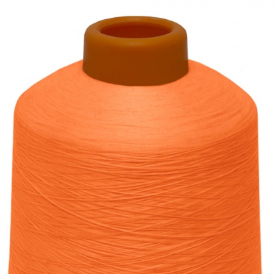 Нитки текстурированные некручёные 457, намот. 15 000 м, цвет оранжевый - купить в Хасавьюрте. Цена: 204.10 руб.