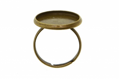 Заготовка для рукоделия металлическая фигурная для кольца 15мм - купить в Хасавьюрте. Цена: 7.44 руб.