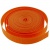 Стропа текстильная, шир. 25 мм (в нам. 50+/-1 ярд), цвет оранжевый - купить в Хасавьюрте. Цена: 409.94 руб.