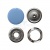 Кнопка рубашечная (закрытая) 9,5мм - эмаль, цв.182 - св.голубой - купить в Хасавьюрте. Цена: 5.74 руб.