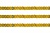 Пайетки "ОмТекс" на нитях, SILVER SHINING, 6 мм F / упак.91+/-1м, цв. 48 - золото - купить в Хасавьюрте. Цена: 356.19 руб.