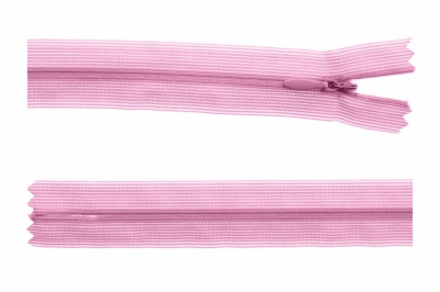 Молния потайная Т3 513, 60 см, капрон, цвет св.розовый - купить в Хасавьюрте. Цена: 10.24 руб.