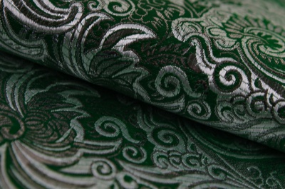 Ткань костюмная жаккард, 135 гр/м2, шир.150см, цвет зелёный№4 - купить в Хасавьюрте. Цена 441.94 руб.