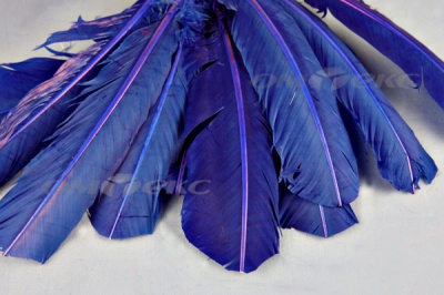 Декоративный Пучок из перьев, перо 23см/синий - купить в Хасавьюрте. Цена: 12.34 руб.