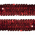 Тесьма с пайетками 3, шир. 30 мм/уп. 25+/-1 м, цвет красный - купить в Хасавьюрте. Цена: 1 087.39 руб.